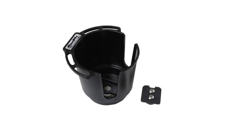 Scotty 311-BK Drink Holder w/Bulkhead Gunnel Mount