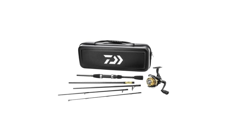 Daiwa Carbon Case Travel Pre-Mounted Freshwater Spinning Combo