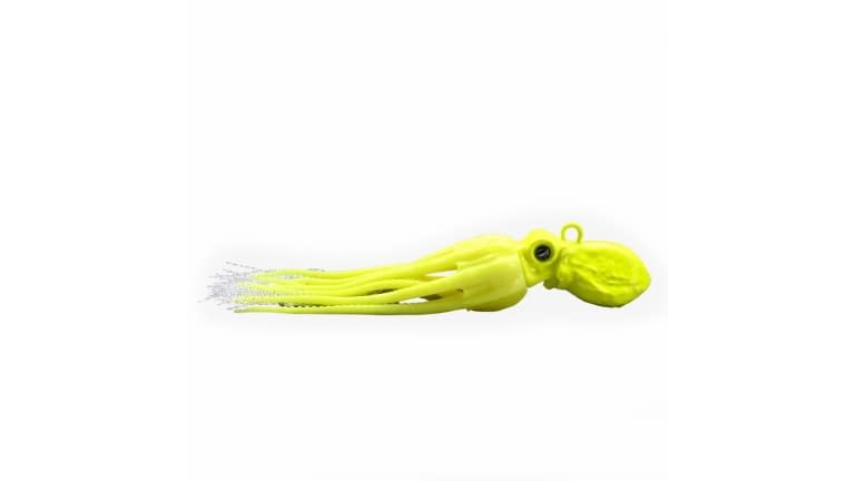 13 Fishing Octopi Jigs - Chartreuse