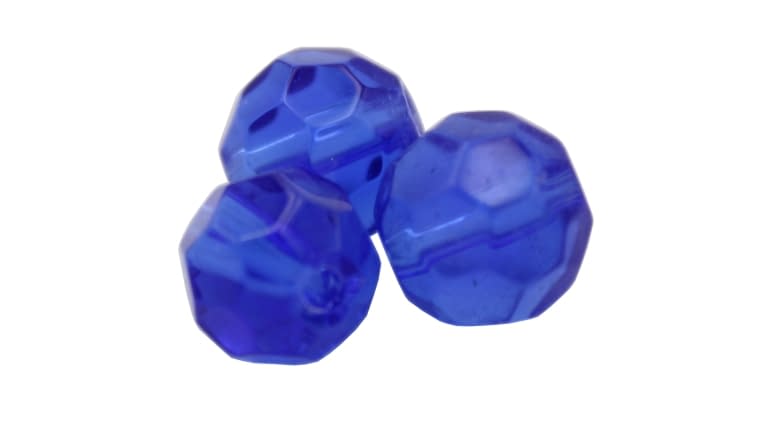 Big Daddy Glass Beads Faceted - FB-BLUE-8MM