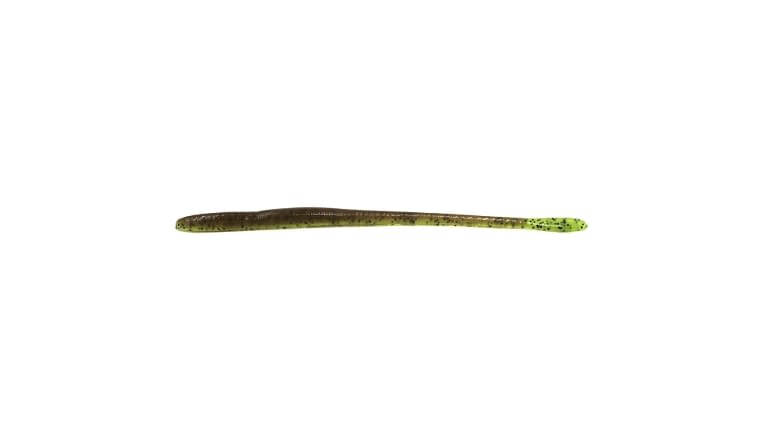Keeper Custom Worms Straight Tail Worms - Green Weenie w/Black Flake