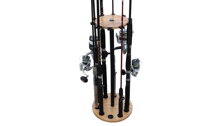 Rush Creek American Cherry Round 10 Rod Rack