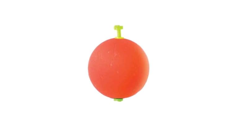 Eagle Claw Weighted Foam Round Snap On Floats 2pk - Red
