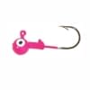 Luck ''E'' Strike Painted Round Jig Heads - Style: Pink