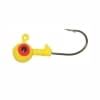 Luck ''E'' Strike Painted Round Jig Heads - Style: Yellow