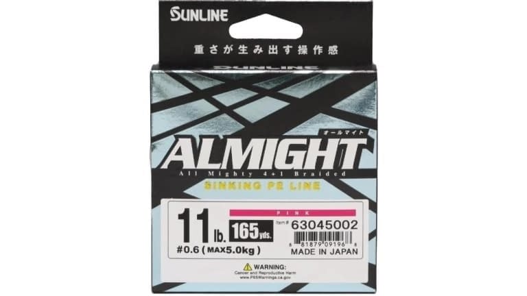 Sunline Almight Sinking Braid 165yd