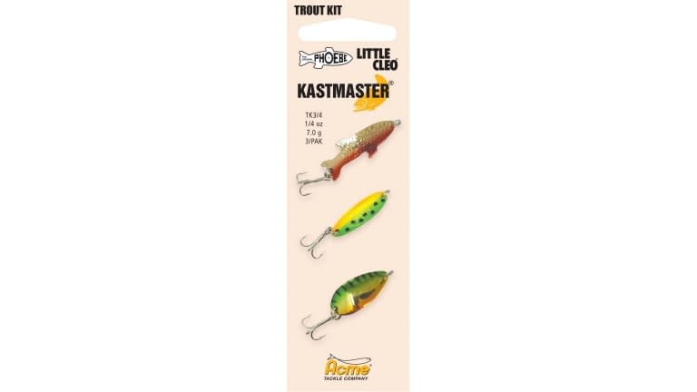 Acme 3-Piece Trout Spoon Multi Pack Painted 1/4oz